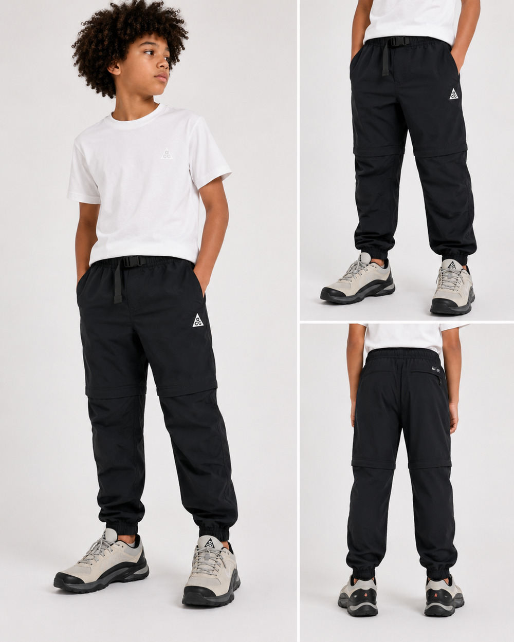 Nike ACG Utility Trail Pants Youth XL Black Techwear Hiking Jogger Gorpcore